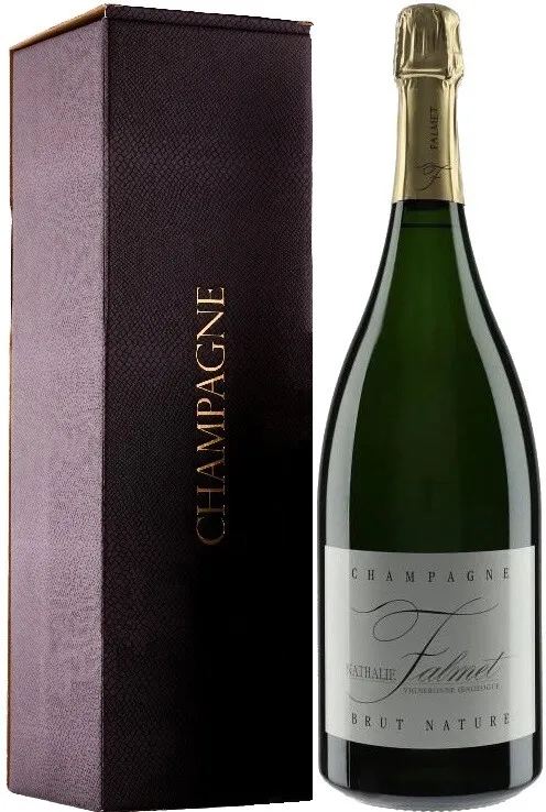 VinoCape Шампанское Nathalie Falmet, Brut Nature, Шампанское AOC, в подарочной упаковке