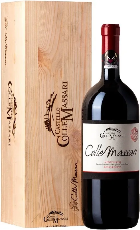 VinoCape Вино Castello ColleMassari, "ColleMassari", Montecucco Rosso Riserva DOC, wooden box